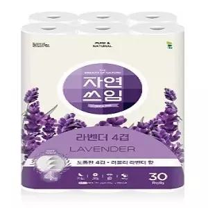 [자연쓰임] 라벤더 4겹 (총 30롤)