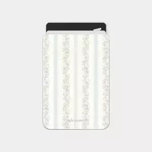 메이드모먼 botanical stripe 디자인 맥세이프 투명 카드지갑