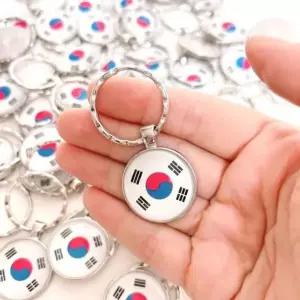 [하프클럽/]개천절 키링 홀더 국경일 고리 열쇠 태극기 여행 외국