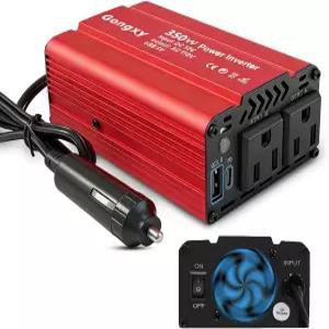 자동차 파워 인버터 350W - AC 콘센트가 있는 12v DC-110v 컨버터 USB 타입-c 포트 트럭/가정/차량/노트북