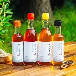 100 저온압착 특등급만 사용한 천년참기름 180ml