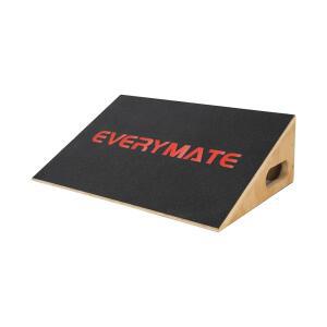운동용 EVERYMATE 고강도 나무 경사 보드 종아리 스트레칭용 U2013 19 7인치 와이드 스쿼트 미끄럼 방지 표면 근력 유연성 훈련용 고정 25 각도 1200파운드 용량