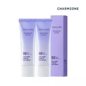 수분보충 참존 탑클래스 어드밴스드 리프팅 톤업 선크림 SPF 50안티에이징 주름개선 탄력강화 PA안티에이징