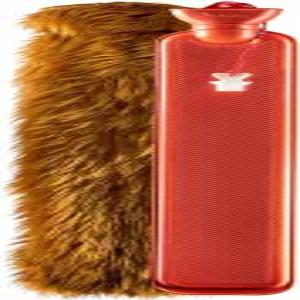 고급 인조 모피 커버가 있는 피터팬 롱 온수병 용 BPA 및 PVC 프리 2세대 랜야드 캡 오리지널 리치 테디