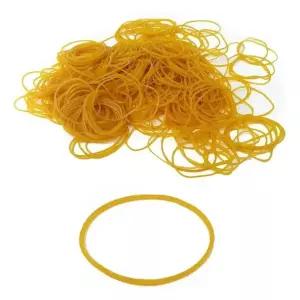 노랑고무줄 밴드 굵은 노랑 두꺼운 보통 1.5mm 300g