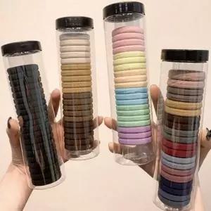 데일리 노 팁 머리 끈 고탄성 고무 머리 끈 묶음 아동머리끈