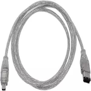 Eilumduo 2Pcs 20cm /4FT FireWire IEEE 394 케이블 /iLink 6핀 남성 대 DV 컴퓨터 노트북용 코드 클리어