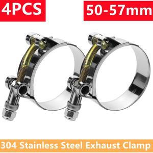 4pcs 배기 클램프 T 볼트 호스 1.75 