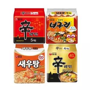 신골드혼합5(신골드1,너구리1,새우탕면1,신라면1)
