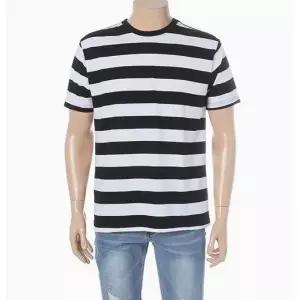 [롯데백화점]뱅뱅 남녀공용 스트라이프 반팔 면 티셔츠 (NTL548)