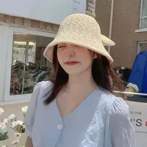 여름 버킷햇 벙거지 여성 모자 자외선차단 펀칭 니트 썬캡 ODM-BUCKET02