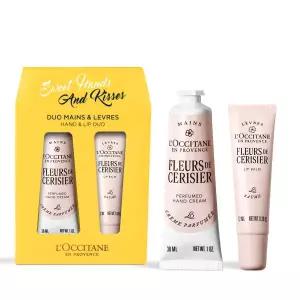 [록시땅](강남점)[기프트] 플뢰르 드 세리지에 퍼퓸드 핸드 크림&립 밤(체리 블라썸) 듀오