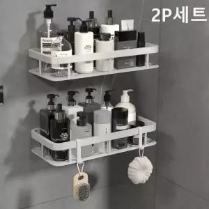 알뜰살림 무타공 욕실선반 화장실선반 정리대 2P세트