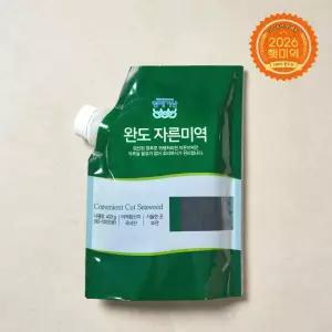 [청해거상] 유기인증 완도 자른미역 400g 꼬들미역 마개형