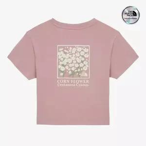[노스페이스] [노스페이스 공식] NT7UR32C 여성 플로렛 반팔 티셔츠_GRAYISH PINK