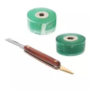 (테이프 2개 + 접목칼) 폴더블112 GRAFTING 접목 테이프/식물/가지/테잎/비닐/태이프/태잎/고정/과수/나무