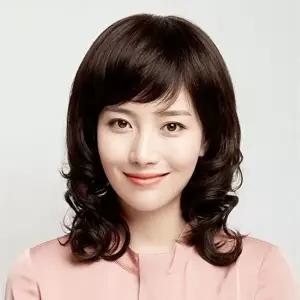 중년 여성가발 웨이브 엄마 전체 가발 풍성한 헤어스타일 (KYR-WFIX4DE)