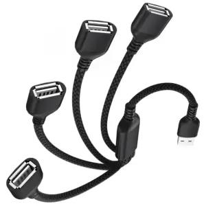 골제로 충전기 블랙 케이블 충전 분배기 Usb