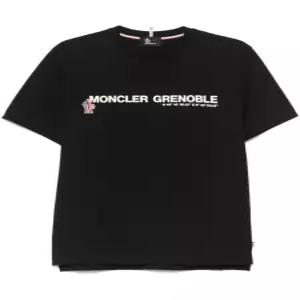 26SS 몽클레어 반팔 티셔츠 8C00017 89AW1 999 BLACK DOM
