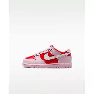 NIKE 나이키 덩크 로우 리틀키즈 신발 핑크 폼/라이트 크림슨/서밋 화이트 IQ0220663 2114530