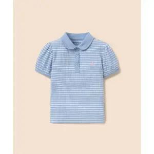 빈폴 BEANPOLE 키즈 T칼라 스트라이프 골지 반소매 티셔츠 (BI6342G06Q) BI6342G06Q 312380