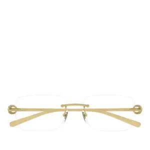 인터로킹 링 림리스 안경테 GG1703O 003 GOLD GOLD TRANSPARENT 55