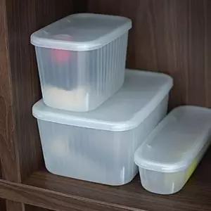 수납상자 XPK716L2 그레이블루 18x24x12cm 플라스틱케이스 반투명수납함 뚜껑정리함 정리박스 플
