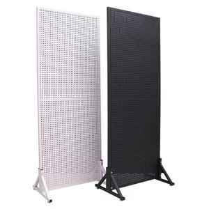 철제 타공 파티션 홀더 책장 단면 150cm 철판 높이100cm 보드 화이트 93x200 72x40x135CM 설치 가로40