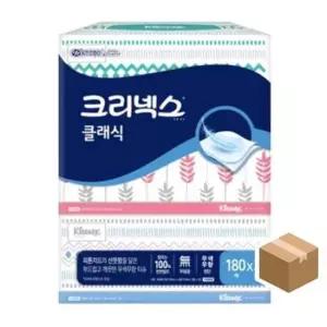 곽휴지 크리넥스 각티슈 180매 클래식SX3개_6팩(18개입)