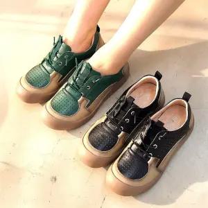 여자 봄여름 통기성 펀칭 데일리 스니커즈
