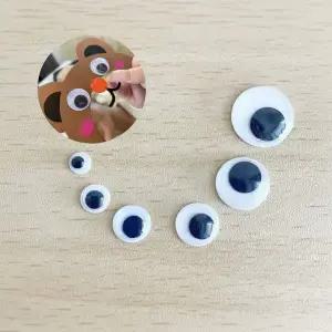 [RIZPICK]DIY 인형 만들기 부자재 스티커 눈알 15mm 100p 눈 인형눈 공예재료