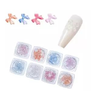 네일아트 UV 카멜레온 리본 파츠 8종 세트 변광파츠 BMM6+1eBM