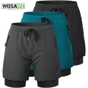WOSAWE 자전거 반바지 봄 여름 모토크로스 레이싱 반바지 내리막 산악 자전거 숏 바지 비 이동식 사이클링