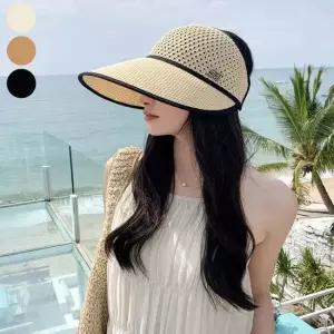 썬캡 돌돌말아 보관하는 니트 돌돌이 썬캡 통풍 햇빛차단
