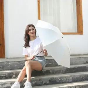 양산 3단 UV 우산 우산 튼튼한 자동 접이식 경량 차단 휴대용