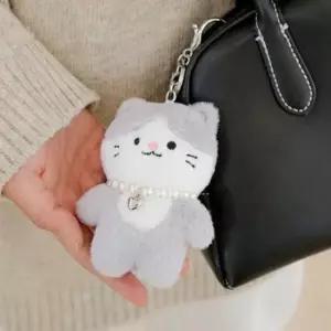 가방 키홀더 키링 블링 진주 1P 목걸이 열쇠고리 꾹꾹이 고양이 캐릭터