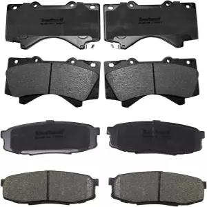 IBESTWOLF 2008202 Lexus LX570 2007202 ta Land Cruiser Sequoia 및 Tundra용 전/후방 세라믹 브레이크