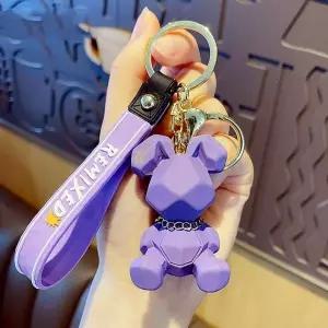 [하프클럽/]토끼 키링 스트랩 키체인 컬러 귀여운 악세사리