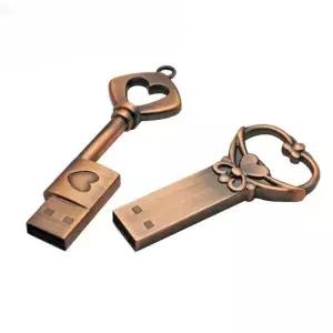 열쇠하트장식USB 예쁜 64GB 선물 유에스비 하트장식 USB 키링 특이한 선물용 4GB 연인
