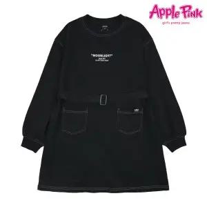 [보리보리/애플핑크]벨트 탈부착 다이마루 원피스 (APC0R503GSB)