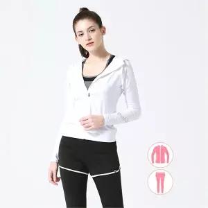 [하프클럽/베이직 엘르]여성인 후드집업 래쉬가드 상하세트 BEL-S235H+BEL-S256