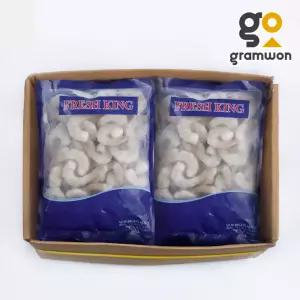 칵테일새우 IQF 21/25 900gX10봉 두절탈각새우 대하 감바스 왕새우 냉동 박스