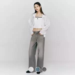 [지오다노] 415547 여 LW 와이드 쿨 데님