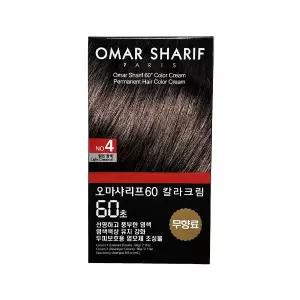 동성제약 오마샤리프 60초 칼라크림 염색약 60g 4호 밝은밤색