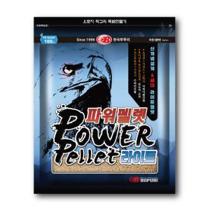 부푸리 NEW 파워펠렛 라이트 대용량 600g 경량어분 저점도 특수어분 바라케 확산성 집어제 민물 떡밥 국산 김포낚시