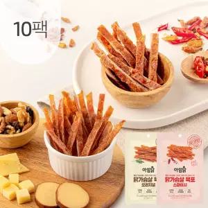 아임닭 닭가슴살 육포 30g 2종 10팩
