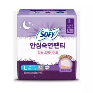 쏘피 바디피트 안심숙면팬티 입는 생리대  L 5P 1팩 GST
