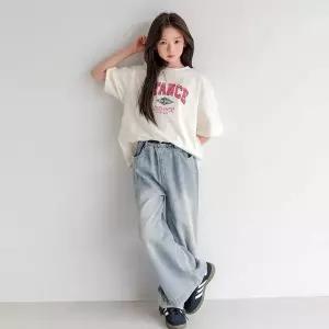 [보리보리/버블트리]버블트리 엣지와이드데님팬츠