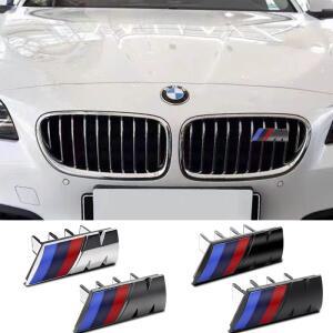 1개 7.3cm 9cm M 로고 3D ABS 자동차 스타일링 프론트 그릴 배지 엠블럼 액세서리 BMW 퍼포먼스 E36 E60 E9
