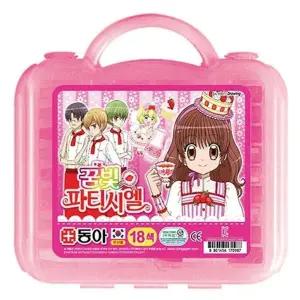 고품질 TBZ 동아 크레파스 18색 여 박스 72개입 아동크레파스 다용...
